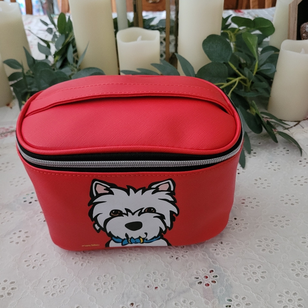 Marc Tetro Cosmetic Bag with Dog Design